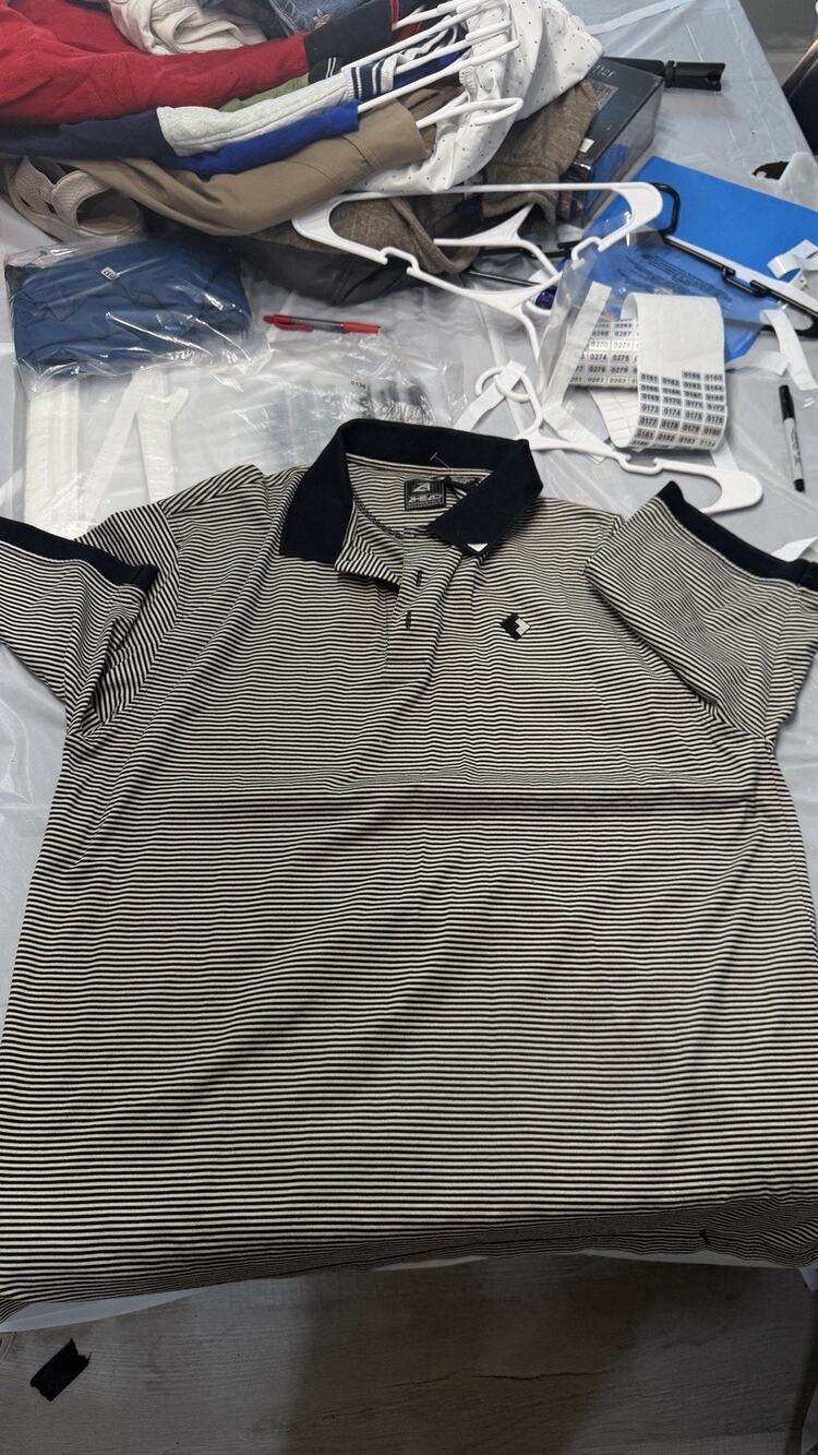 Vintage Ahead Polo Golf Shirt Men’s Size XL Striped